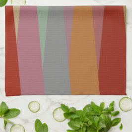 ミッドセンチュリーモダン三角形カラフル キッチンタオル