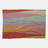 ミッドセンチュリーモダン三角形カラフル キッチンタオル (横)