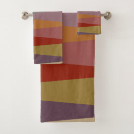ミッドセンチュリーモダン三角形カラフル バスタオルセット