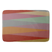 ミッドセンチュリーモダン三角形カラフル バスマット (正面)