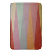 ミッドセンチュリーモダン三角形カラフル バスマット (正面縦)