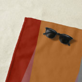 ミッドセンチュリーモダン三角形カラフル ビーチタオル (インサイチュ)