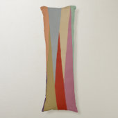 ミッドセンチュリーモダン三角形カラフル ボディピロー (正面縦)