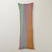 ミッドセンチュリーモダン三角形カラフル ボディピロー (裏面 (縦))