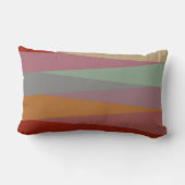 ミッドセンチュリーモダン三角形カラフル ランバークッション (裏面)