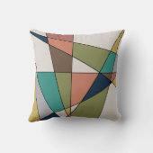ミッドセンチュリーモダン三角形抽象芸術 クッション (裏面)