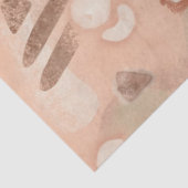 ミッドセンチュリーモダン丸オーガニック形幾何学ピーチ 薄葉紙 (詳細)