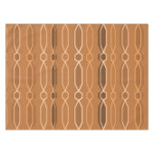 ミッドセンチュリーモダン六角柱（オレンジ） テーブルクロス (正面(横))