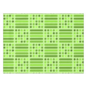 ミッドセンチュリーモダン円の線の文字 テーブルクロス (正面(横))