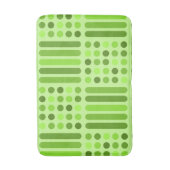 ミッドセンチュリーモダン円の線の文字 バスマット (正面縦)