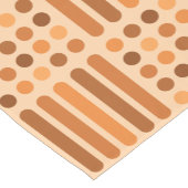 ミッドセンチュリーモダン円の線オレンジ ショートテーブルランナー (コーナー)