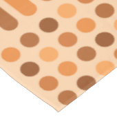 ミッドセンチュリーモダン円の線オレンジ テーブルクロス (アングル)