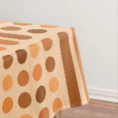 ミッドセンチュリーモダン円の線オレンジ テーブルクロス (インサイチュ)