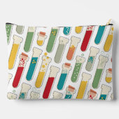 ミッドセンチュリーモダン化学試験管ストライプ アクセサリーポーチ (裏面)