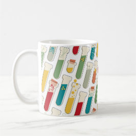 ミッドセンチュリーモダン化学試験管ストライプ コーヒーマグカップ