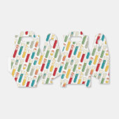 ミッドセンチュリーモダン化学試験管ストライプ フェイバーボックス (折り畳みなし)