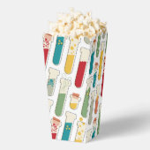 ミッドセンチュリーモダン化学試験管ストライプ フェイバーボックス (はじけた状態)