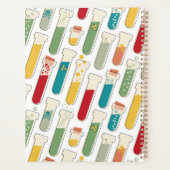 ミッドセンチュリーモダン化学試験管ストライプ プランナー手帳 (裏面)