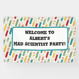 ミッドセンチュリーモダン化学試験管ストライプ 横断幕