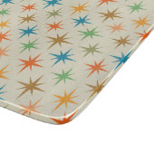 ミッドセンチュリーモダン原子カラフルスターバスト カッティングボード (角)