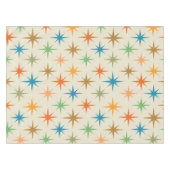 ミッドセンチュリーモダン原子カラフルスターバスト テーブルクロス (正面(横))