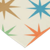 ミッドセンチュリーモダン原子カラフルスターバスト テーブルクロス (アングル)