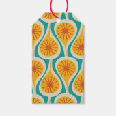 ミッドセンチュリーモダン原子滴レトロパターン ギフトタグ (正面)