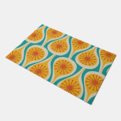 ミッドセンチュリーモダン原子滴レトロパターン ドアマット (アングル)