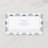 ミッドセンチュリーモダン同心円デザイナー 名刺 (裏面)