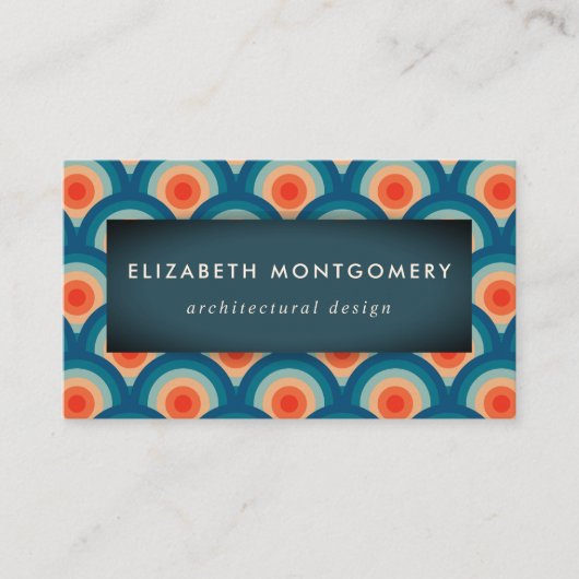 ミッドセンチュリーモダン名刺 名刺 (正面)