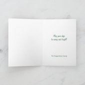 ミッドセンチュリーモダン季節のごあいさつクリスマス シーズンカード (内部)