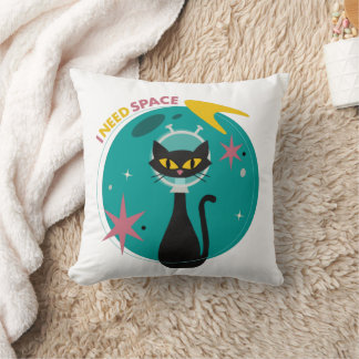 ミッドセンチュリーモダン宇宙猫 クッション