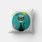 ミッドセンチュリーモダン宇宙猫 クッション (正面)