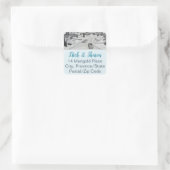 ミッドセンチュリーモダン封筒用シール住所 シール (バッグ)