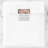 ミッドセンチュリーモダン封筒用シール住所 シール (バッグ)