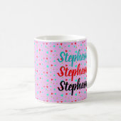ミッドセンチュリーモダン幾何三角形 コーヒーマグカップ (正面右)