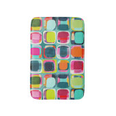 ミッドセンチュリーモダン幾何学模様カラフル バスマット (正面縦)