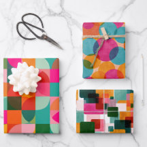 ミッドセンチュリーモダン幾何学模様カラフル