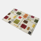 ミッドセンチュリーモダン幾何学模様1 ドアマット (アングル)