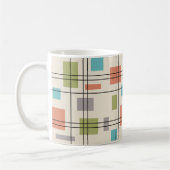 ミッドセンチュリーモダン幾何学模様3 コーヒーマグカップ (左)