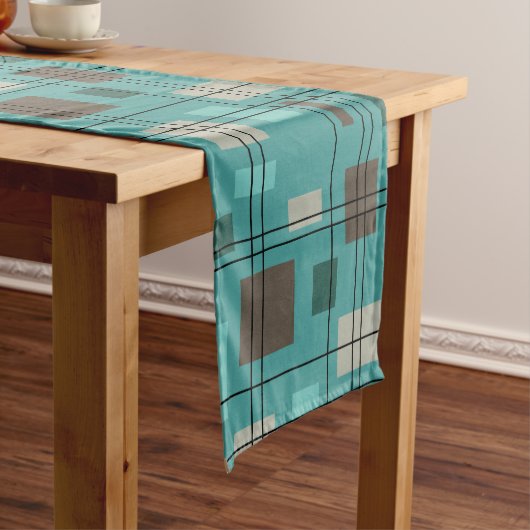 ミッドセンチュリーモダン幾何学模様8 ショートテーブルランナー (インサイチュ)