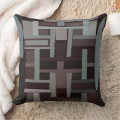 ミッドセンチュリーモダン幾何学模様 クッション (ブランケット)