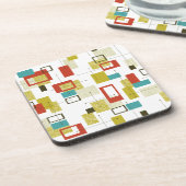 ミッドセンチュリーモダン幾何学模様 コースター (左側)