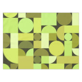 ミッドセンチュリーモダン幾何学模様 テーブルクロス (正面(横))