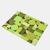 ミッドセンチュリーモダン幾何学模様 ドアマット (アングル)