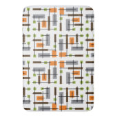 ミッドセンチュリーモダン幾何学模様 バスマット (正面縦)