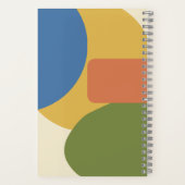 ミッドセンチュリーモダン幾何学模様 – レトロ1950s ノートブック (裏面)