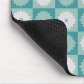 ミッドセンチュリーモダン幾何学花マウスパッド マウスパッド (コーナー)