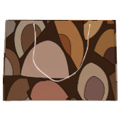 ミッドセンチュリーモダン幾何形状 ラージペーパーバッグ (正面)