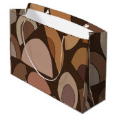 ミッドセンチュリーモダン幾何形状 ラージペーパーバッグ (裏面アングル)